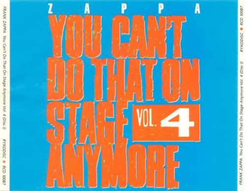 You Can't Do That On Stage Anymore vol 4